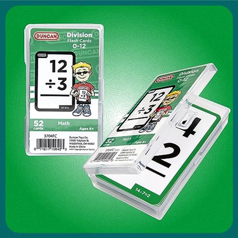 Foto 7 pulgar | Flash Cards Duncan Division Verde Y Blanco Con Funda Protectora - Venta Internacional.