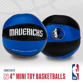Foto 2 | Balones De Baloncesto De Juguete Franklin Sports Nba Dallas Mavericks De 4 Pulgadas, Paquete De 2 - Venta Internacional.