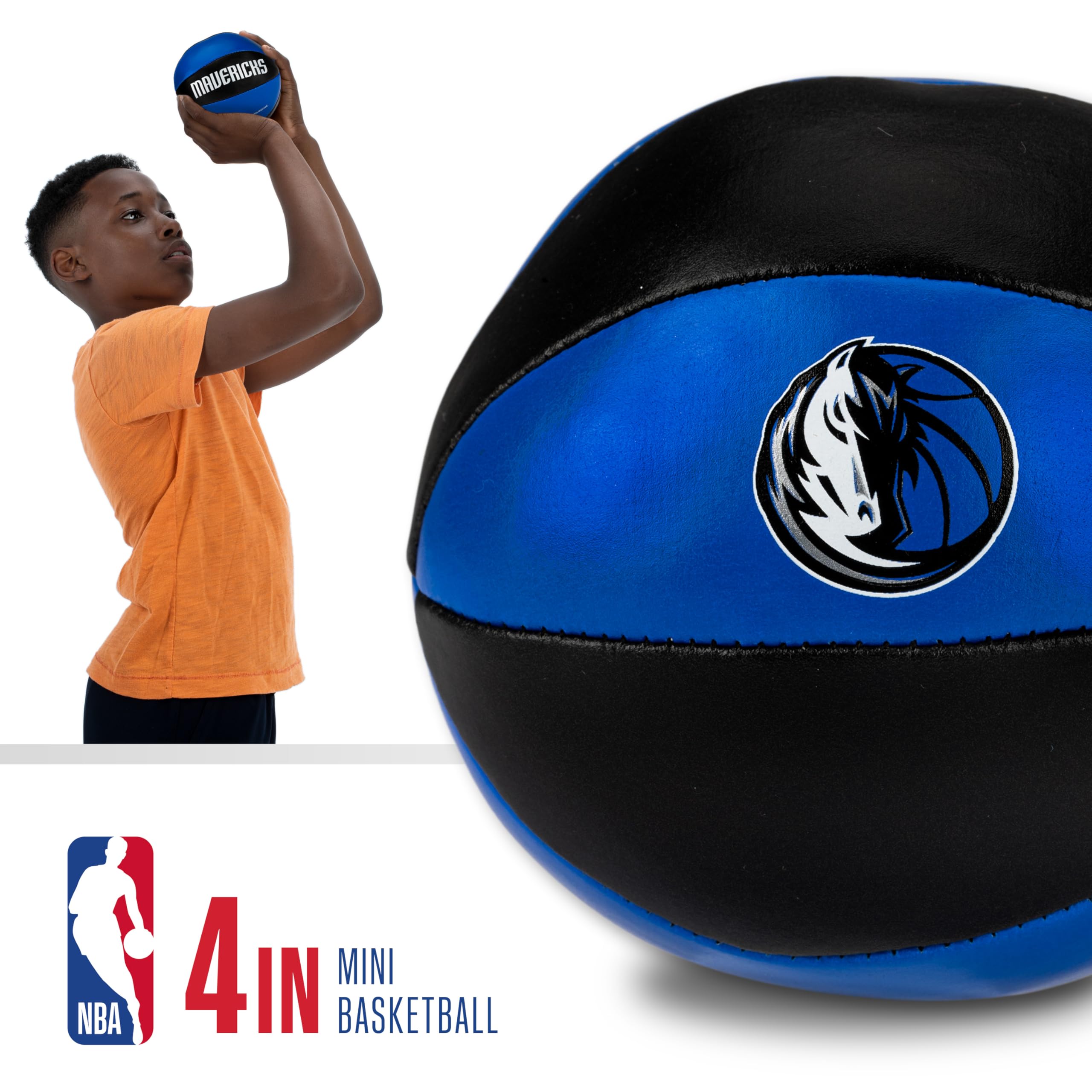 Foto 4 pulgar | Balones De Baloncesto De Juguete Franklin Sports Nba Dallas Mavericks De 4 Pulgadas, Paquete De 2 - Venta Internacional.