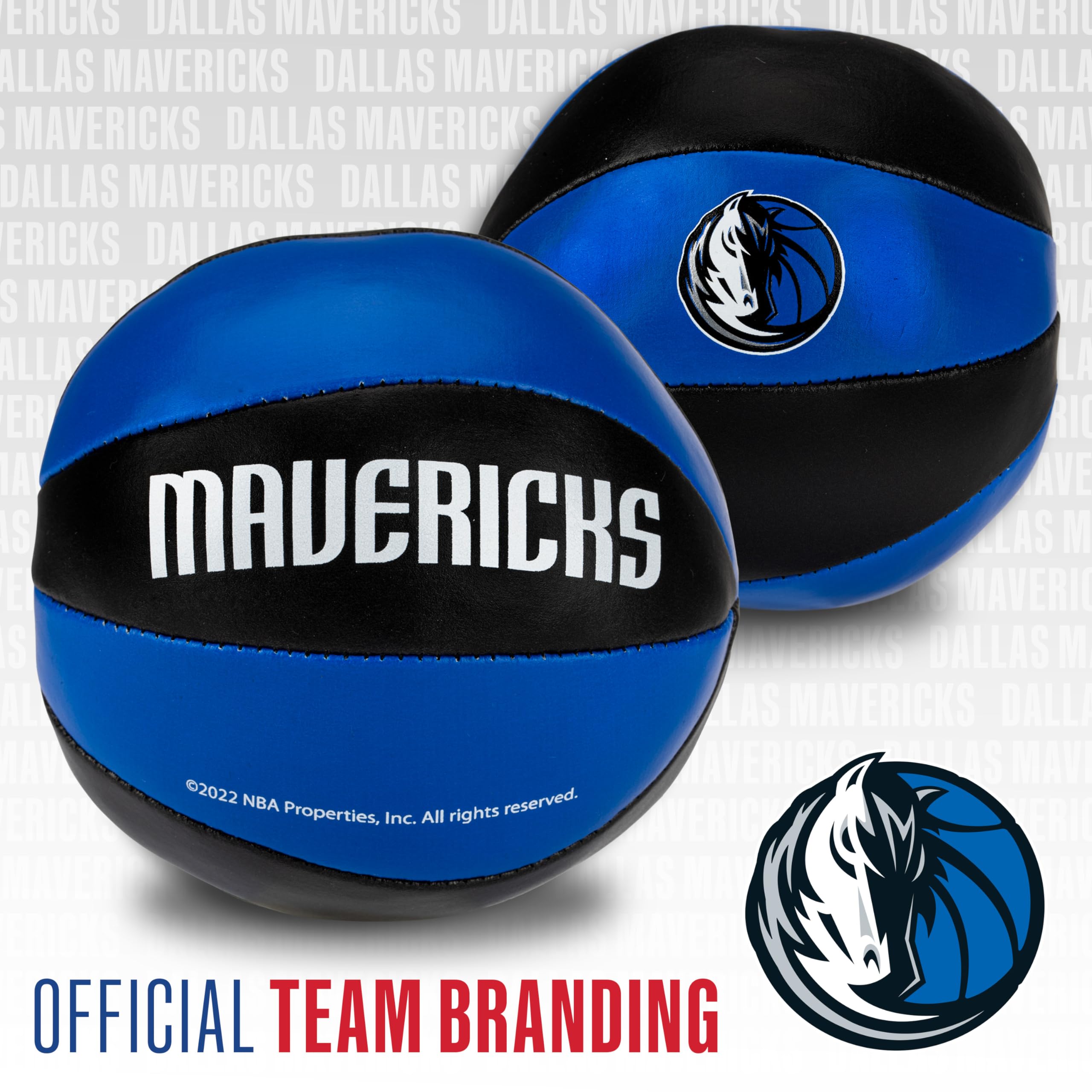Foto 5 pulgar | Balones De Baloncesto De Juguete Franklin Sports Nba Dallas Mavericks De 4 Pulgadas, Paquete De 2 - Venta Internacional.
