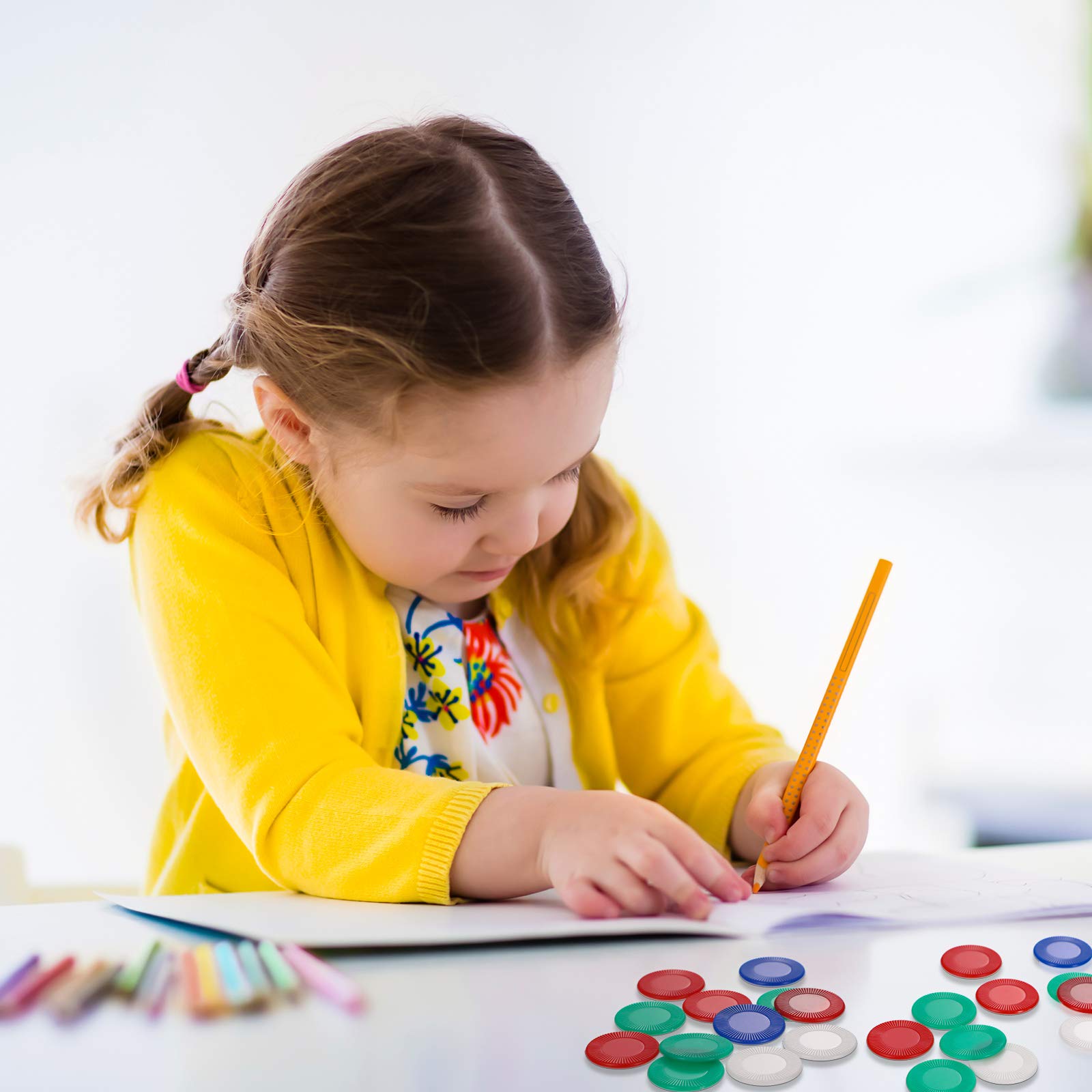 Foto 7 pulgar | Fichas De Póquer De Plástico Skylety 400 Piezas Para Juegos Infantiles - Venta Internacional.