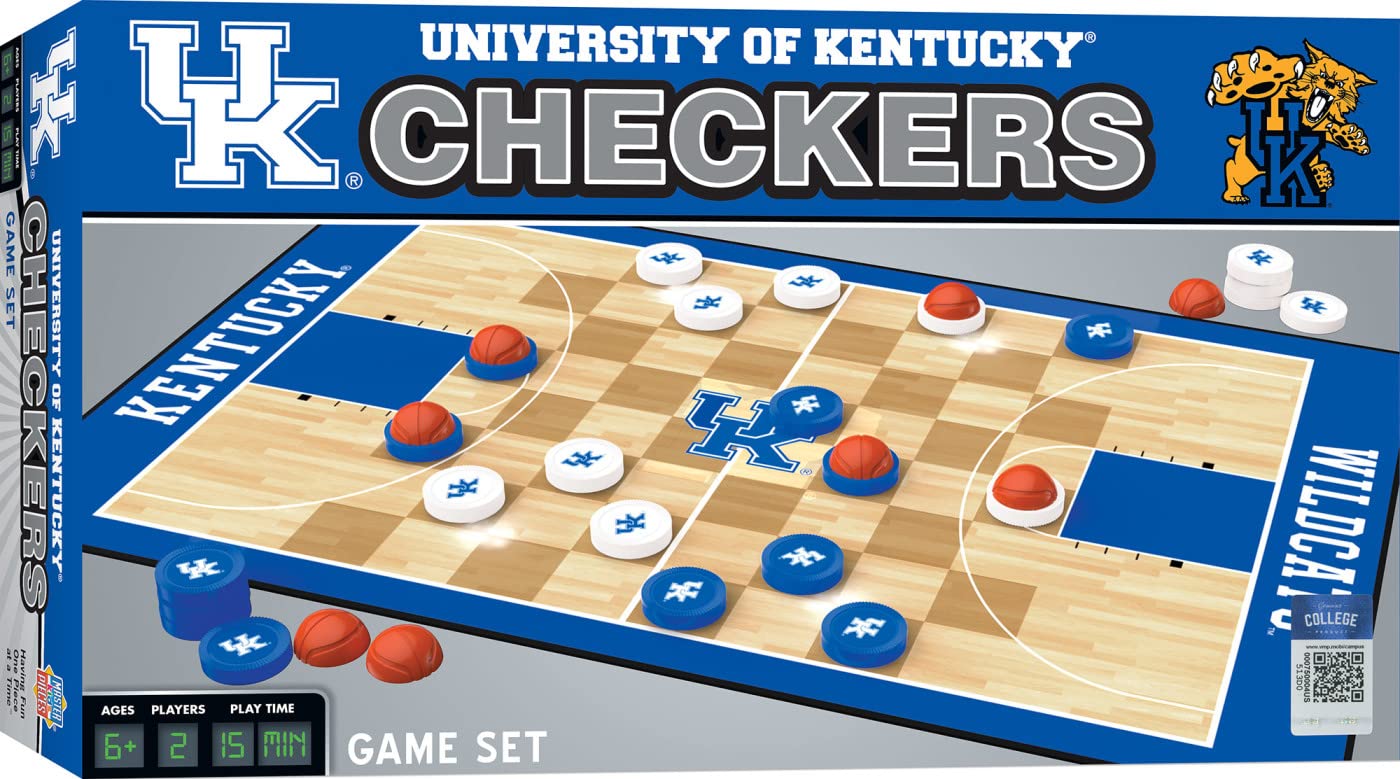 Juego De Mesa Masterpieces Ncaa Kentucky Wildcats Checkers - Venta Internacional.