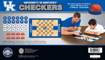 Foto 3 | Juego De Mesa Masterpieces Ncaa Kentucky Wildcats Checkers - Venta Internacional.