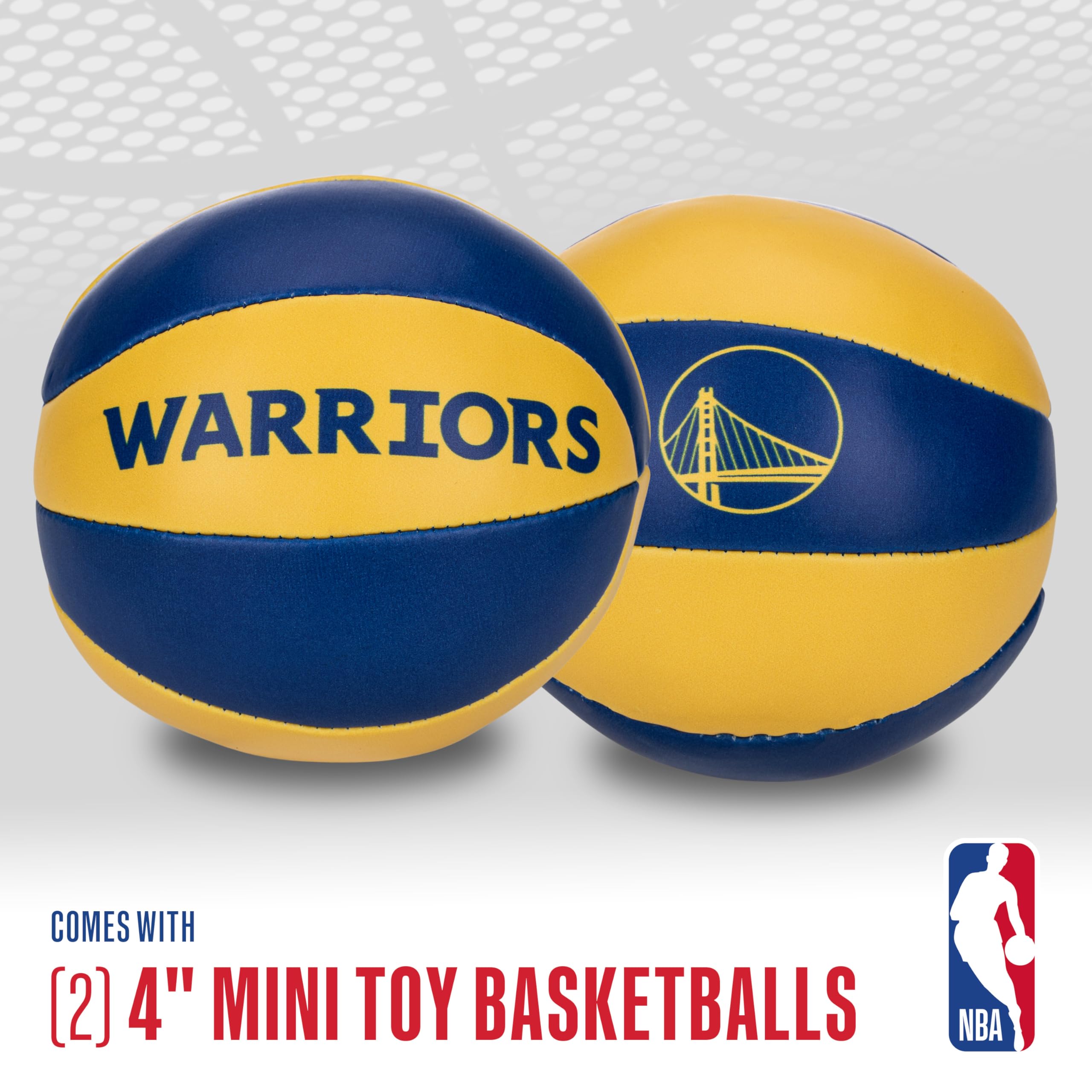 Foto 3 pulgar | Balones De Baloncesto De Juguete Franklin Sports Nba Golden State Warriors De 4 Pulgadas - Venta Internacional.