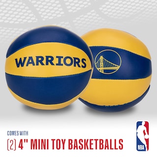 Foto 2 | Balones De Baloncesto De Juguete Franklin Sports Nba Golden State Warriors De 4 Pulgadas - Venta Internacional.
