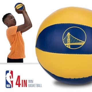 Foto 3 | Balones De Baloncesto De Juguete Franklin Sports Nba Golden State Warriors De 4 Pulgadas - Venta Internacional.