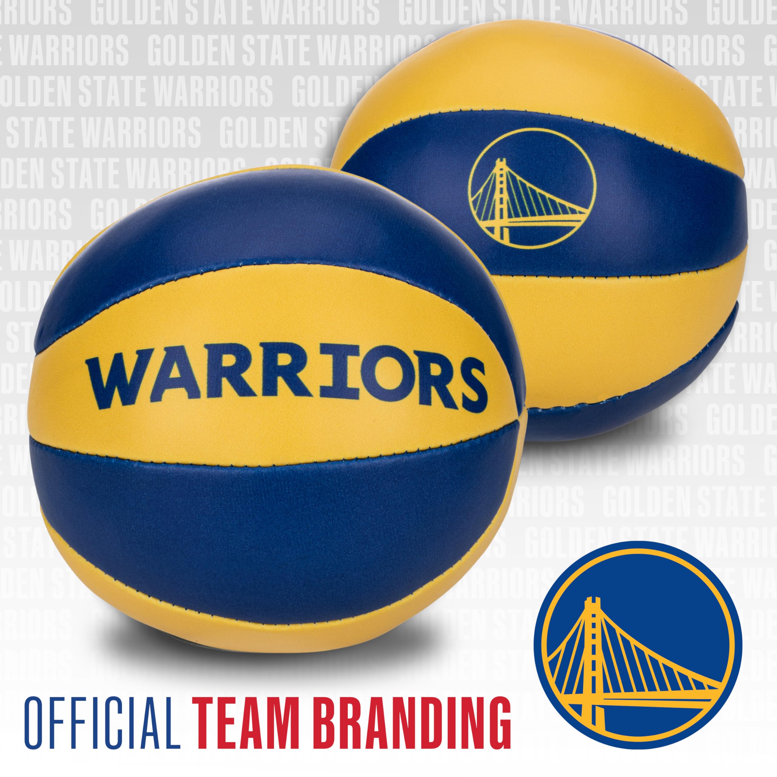 Foto 5 pulgar | Balones De Baloncesto De Juguete Franklin Sports Nba Golden State Warriors De 4 Pulgadas - Venta Internacional.