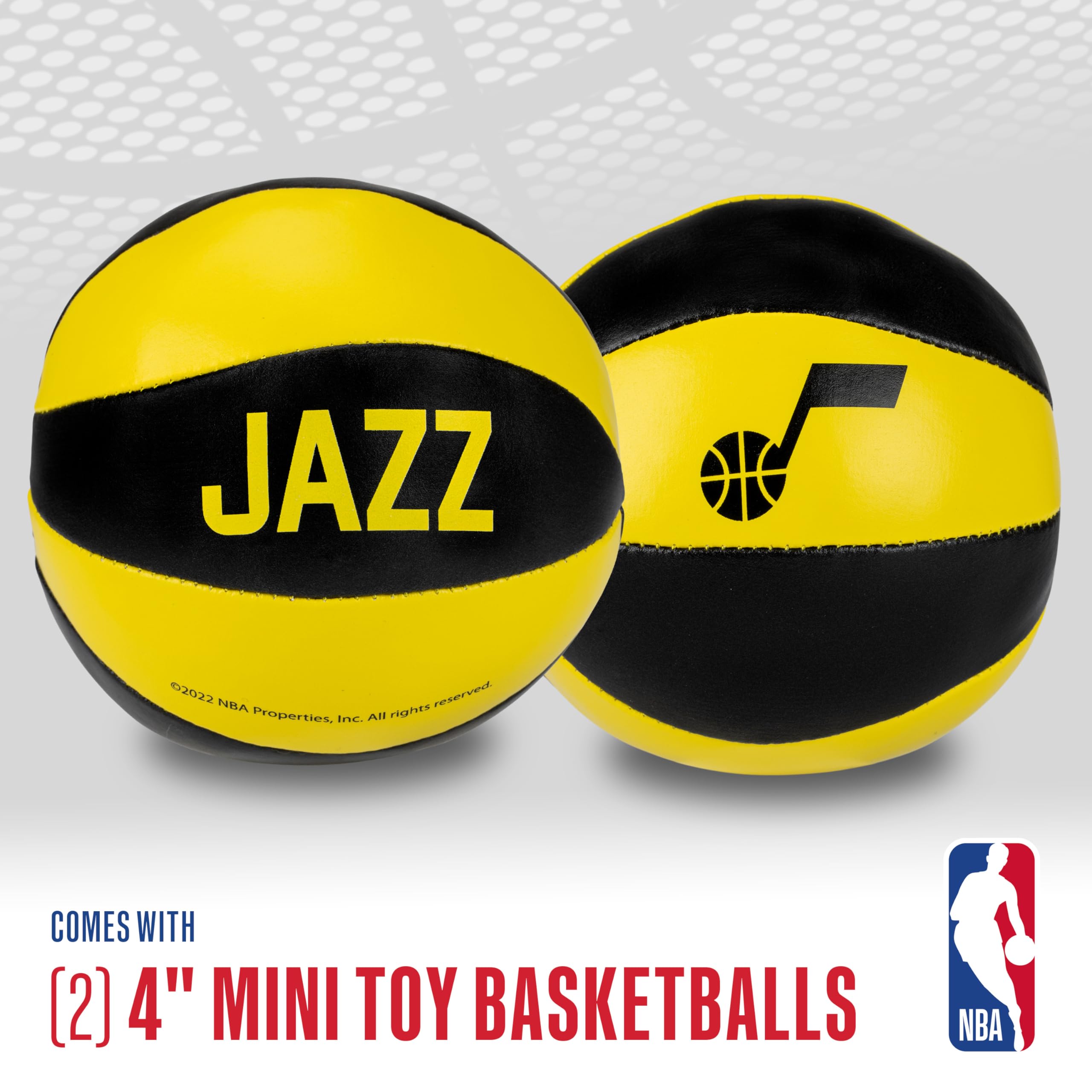 Foto 4 pulgar | Balones De Baloncesto De Juguete Franklin Sports Nba Utah Jazz De 4 Pulgadas, Paquete De 2 - Venta Internacional.