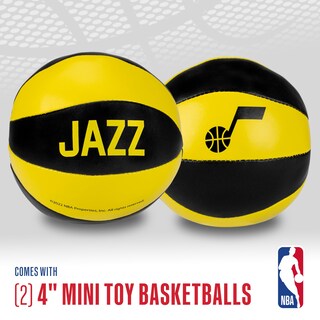 Foto 3 | Balones De Baloncesto De Juguete Franklin Sports Nba Utah Jazz De 4 Pulgadas, Paquete De 2 - Venta Internacional.