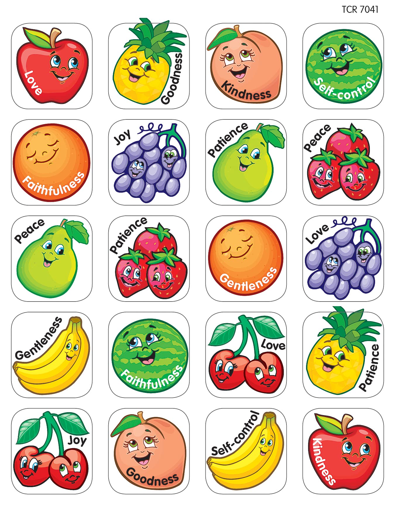 Pegatinas Recursos Creados Por Maestros Fruit Of The Spirit - Venta Internacional.