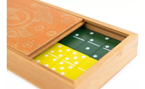 Foto 3 | Domino Doble Seis 28 Fichas De Madera Spin Master