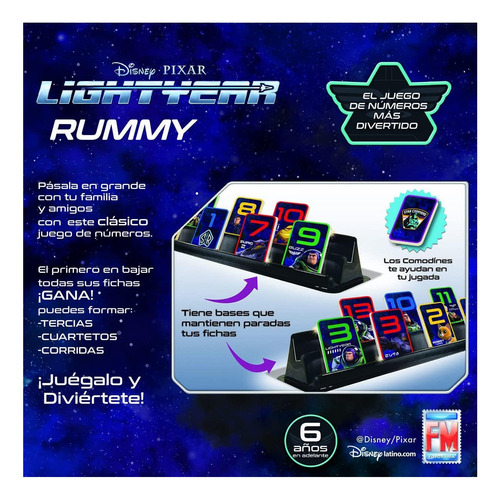 Foto 4 pulgar | Disney Pixar Rummy Lightyear Juego De Mesa Fotorama