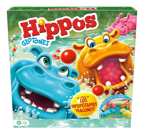 Foto 1 | Hippos Glotones Juego De Mesa Clasico Hasbro