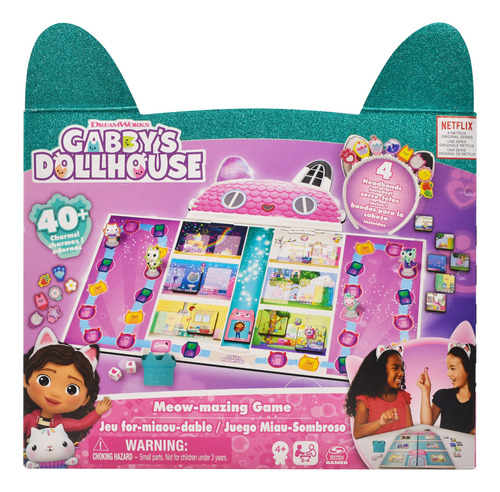 Gabbys Dollhouse Miau Sombroso Juego De Mesa Spin Master Cd