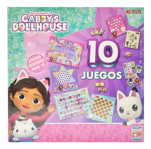 Foto 1 | Gabbys Dollhouse 10 Juegos De Mesa Fotorama