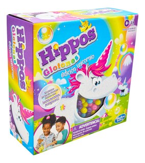 Foto 2 | Hippos Glotones Edicion Unicornio Juego De Mesa Hasbro