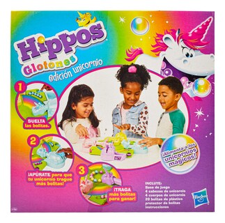 Foto 3 | Hippos Glotones Edicion Unicornio Juego De Mesa Hasbro