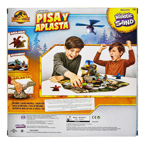 Foto 3 | Jurassic World Pisa Y Aplasta Juego De Mesa Spin Master