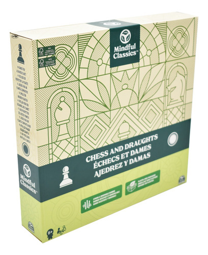 Foto 2 | Ajedrez Y Damas Mindful Classics Bambu Spin Master