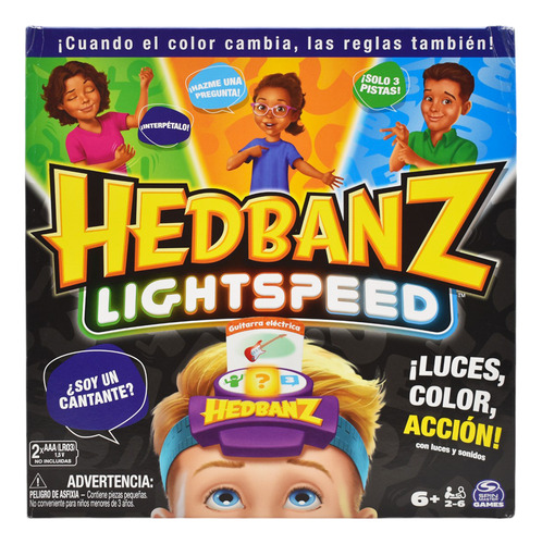 Foto 1 | Hedbanz Lightspeed Con Luz Y Sonido Spin Master Da