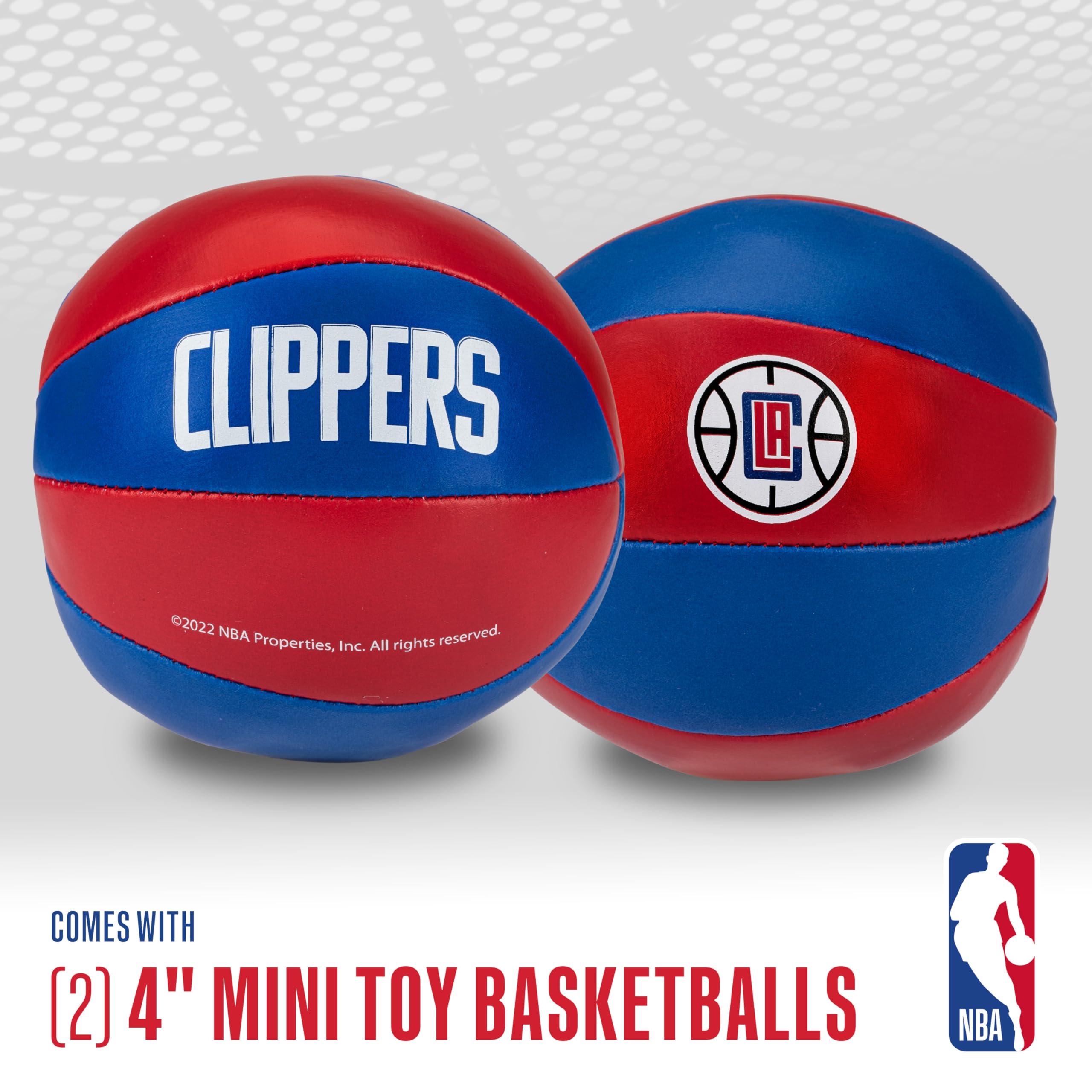 Foto 2 | Balones De Baloncesto De Juguete Franklin Sports Nba Los Angeles Clippers, Paquete De 2 - Venta Internacional.