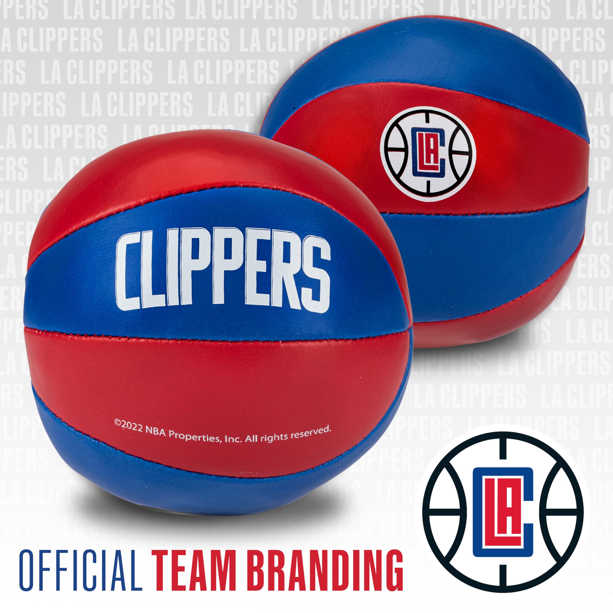 Foto 5 pulgar | Balones De Baloncesto De Juguete Franklin Sports Nba Los Angeles Clippers, Paquete De 2 - Venta Internacional.