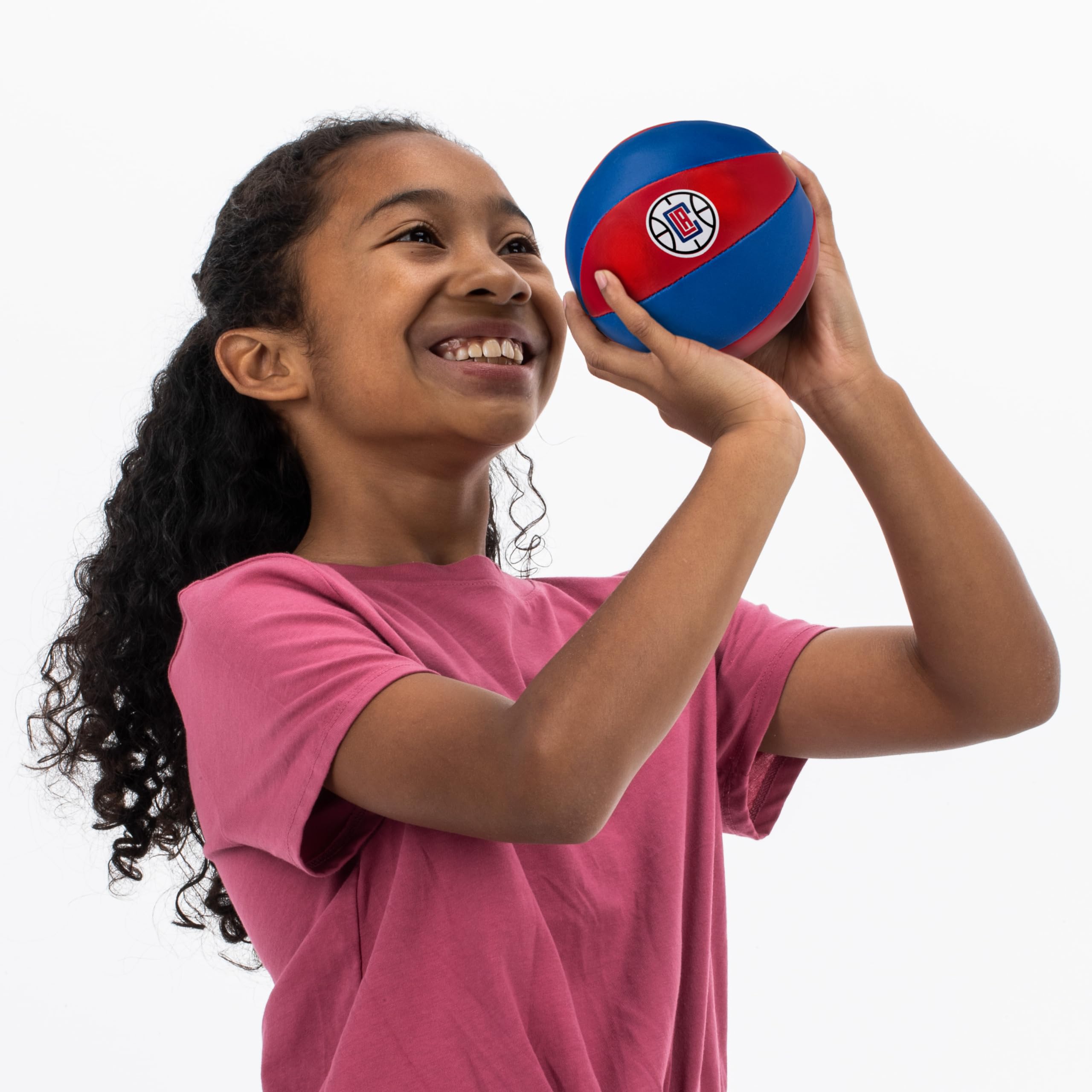 Foto 7 | Balones De Baloncesto De Juguete Franklin Sports Nba Los Angeles Clippers, Paquete De 2 - Venta Internacional.