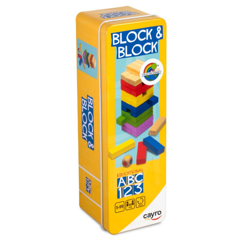 Foto 2 pulgar | Block A Block Mini Caja De Metal| Juego De Construcción Y Lógica Para Niños +5 Años | Tipo Jenga