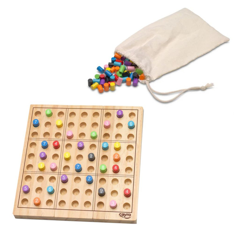Foto 3 pulgar | Sudoku De Madera Caja De Metal | Juego De Lógica Para Niños Y Adultos +7 Años