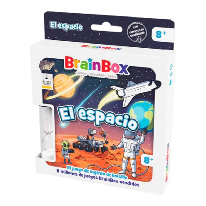 Brainbox Pocket El Espacio | Juego Educativo Marca Asmodee | +8 Años | Ciencia Y Astronomía