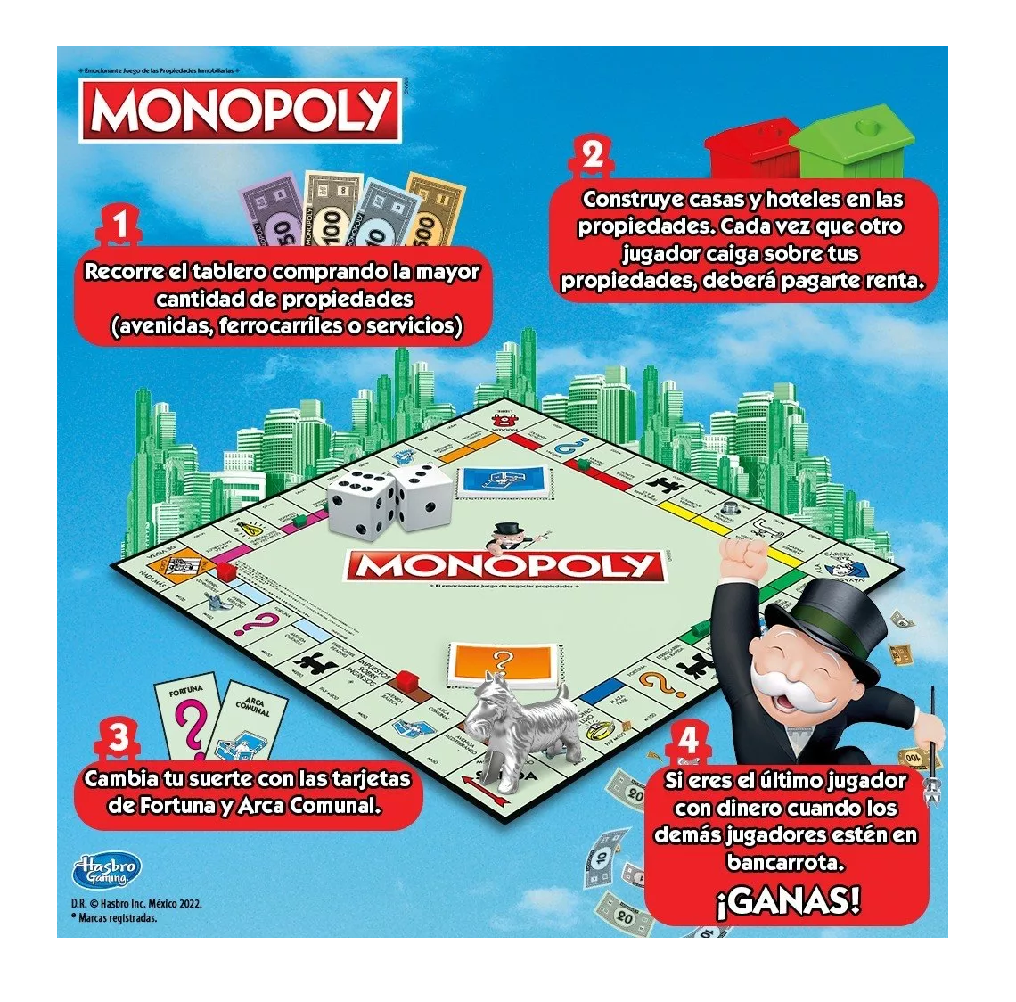 Foto 3 pulgar | Juego de Mesa Monopoly Clásico Hasbro