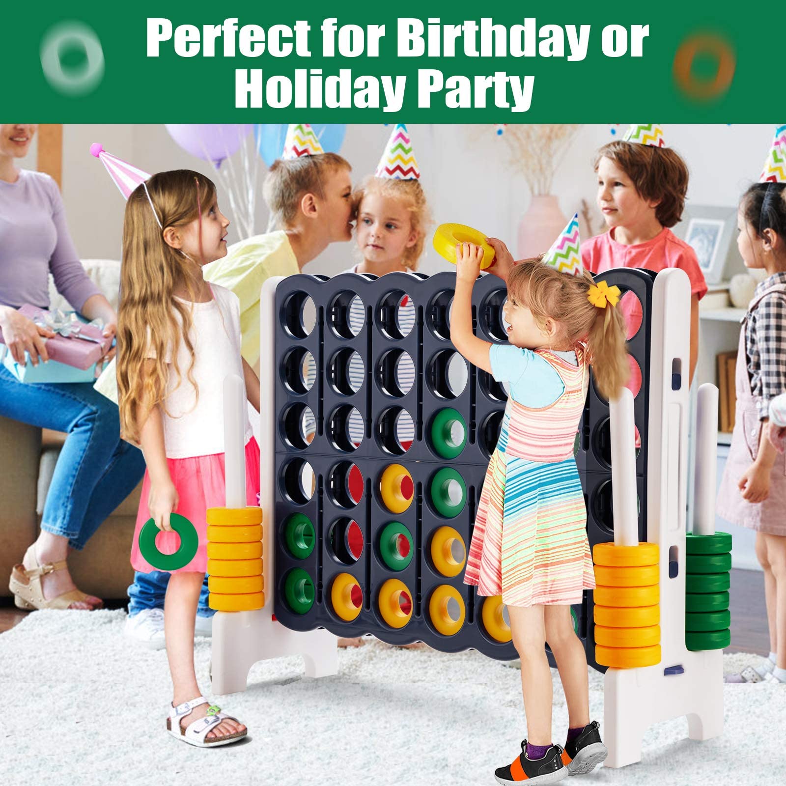 Foto 4 pulgar | Juego Gigante de 4 Puntos para Niños y Adultos - Divertido y Duradero