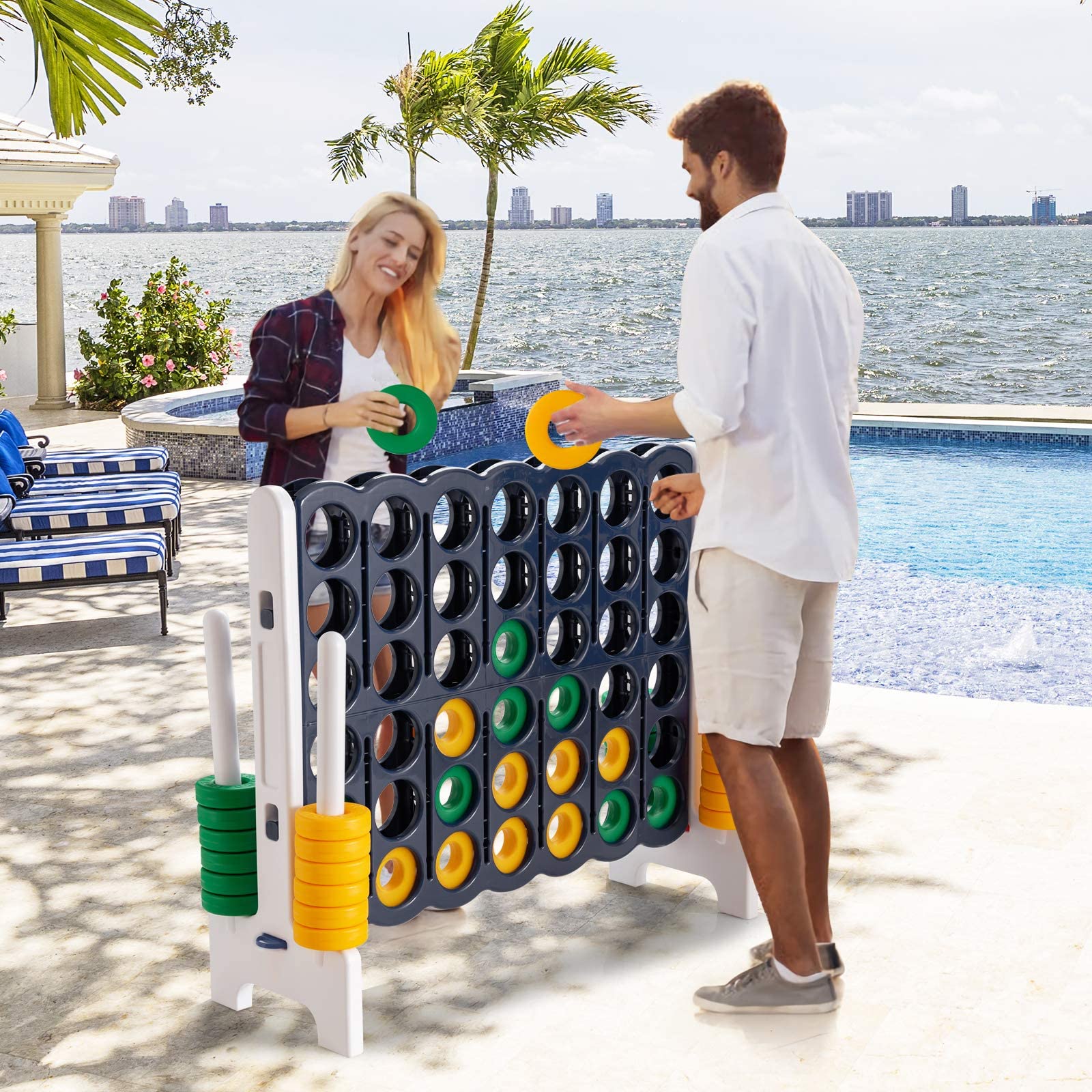 Foto 6 | Juego Gigante de 4 Puntos para Niños y Adultos - Divertido y Duradero
