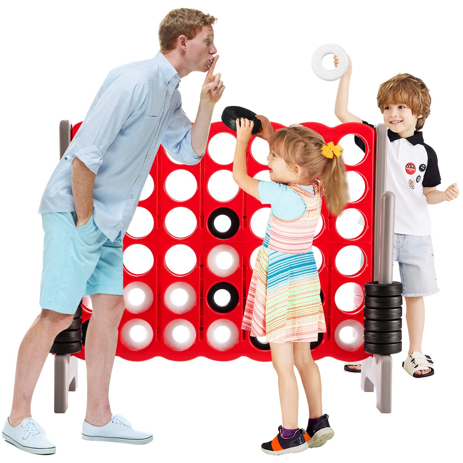 Foto 4 | Juego Gigante de 4 En Fila Costzon Jumbo con 4 Puntos Para Niños y Adultos - Venta Internacional