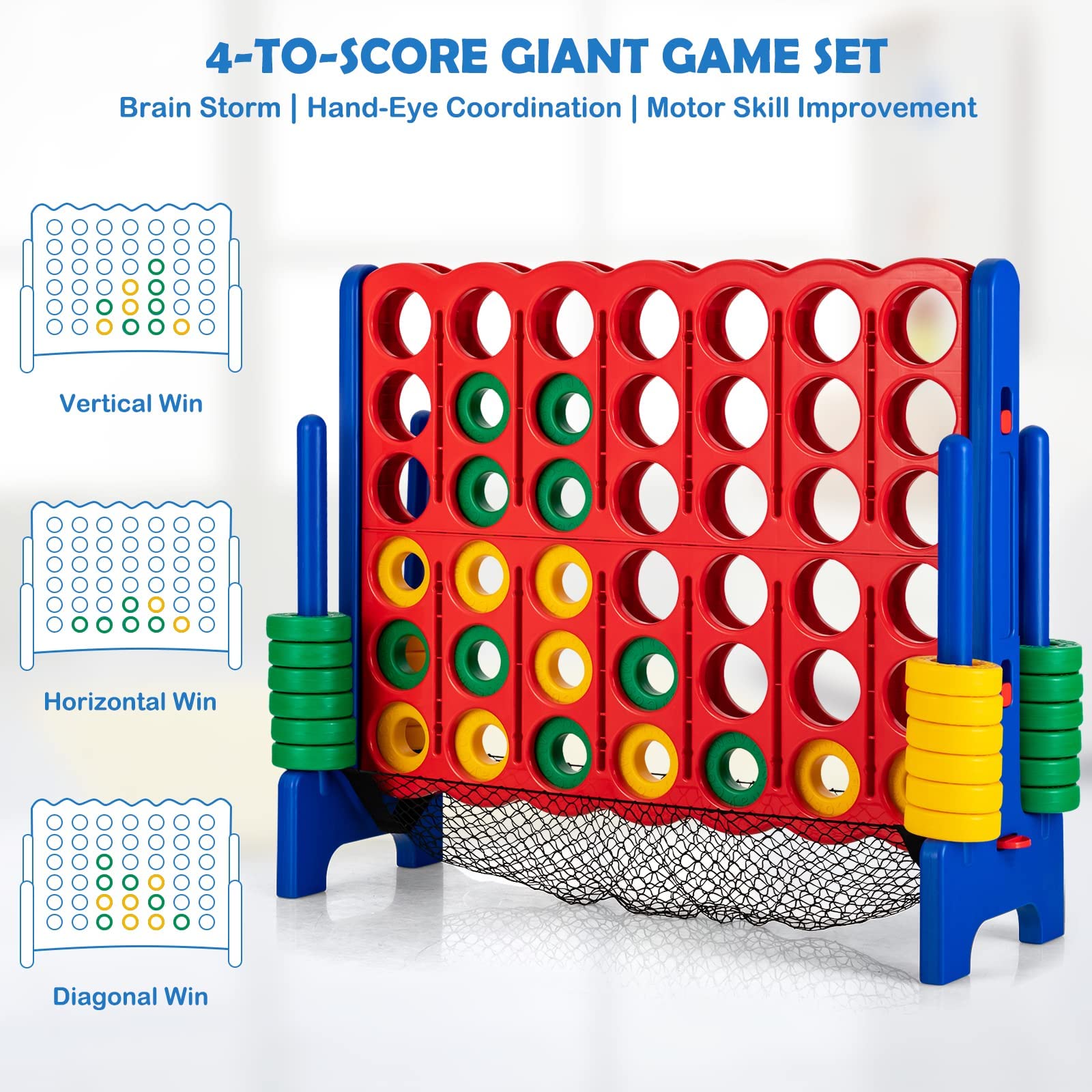 Foto 4 pulgar | Juego Gigante de Conecta 4 Costzon Jumbo - Venta Internacional