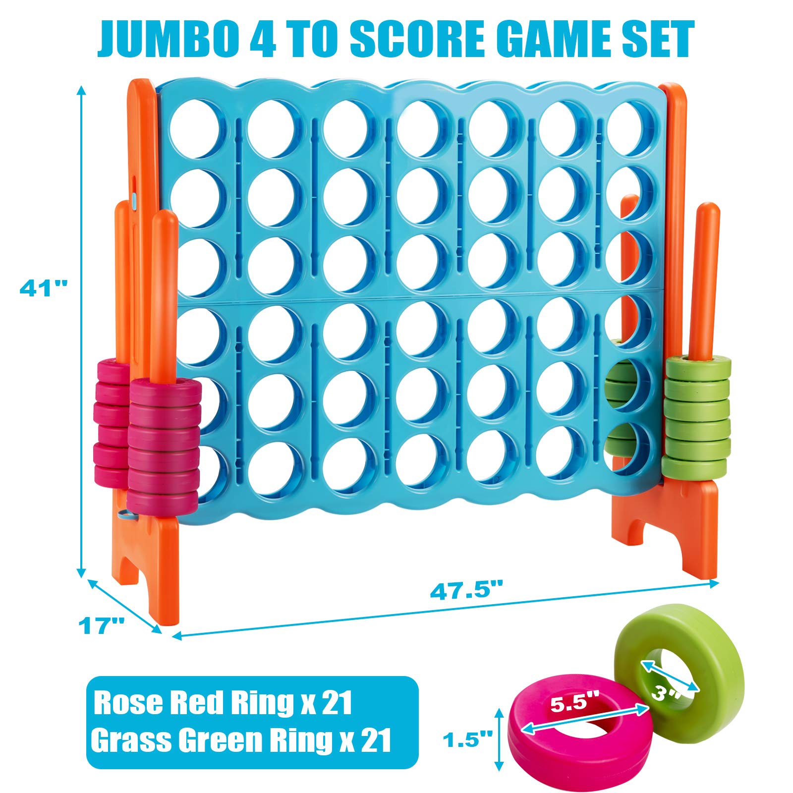 Foto 3 pulgar | Juego Gigante Conecta 4 Costzon con 42 Anillos - Venta Internacional