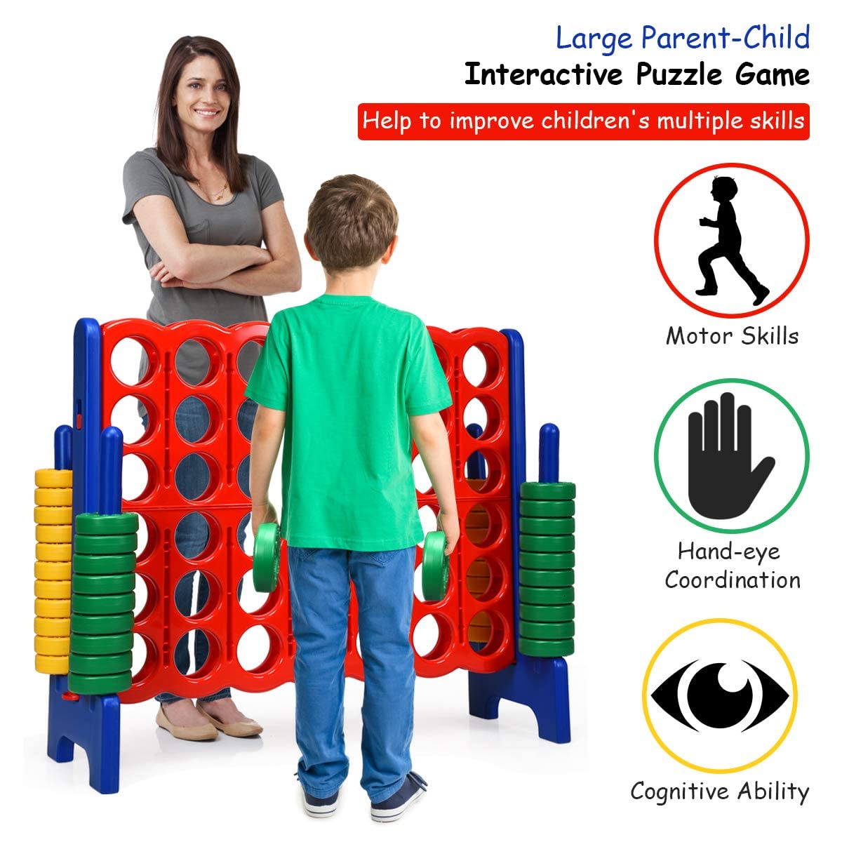 Foto 3 pulgar | Juego Gigante de Conecta 4 Costzon - Venta Internacional