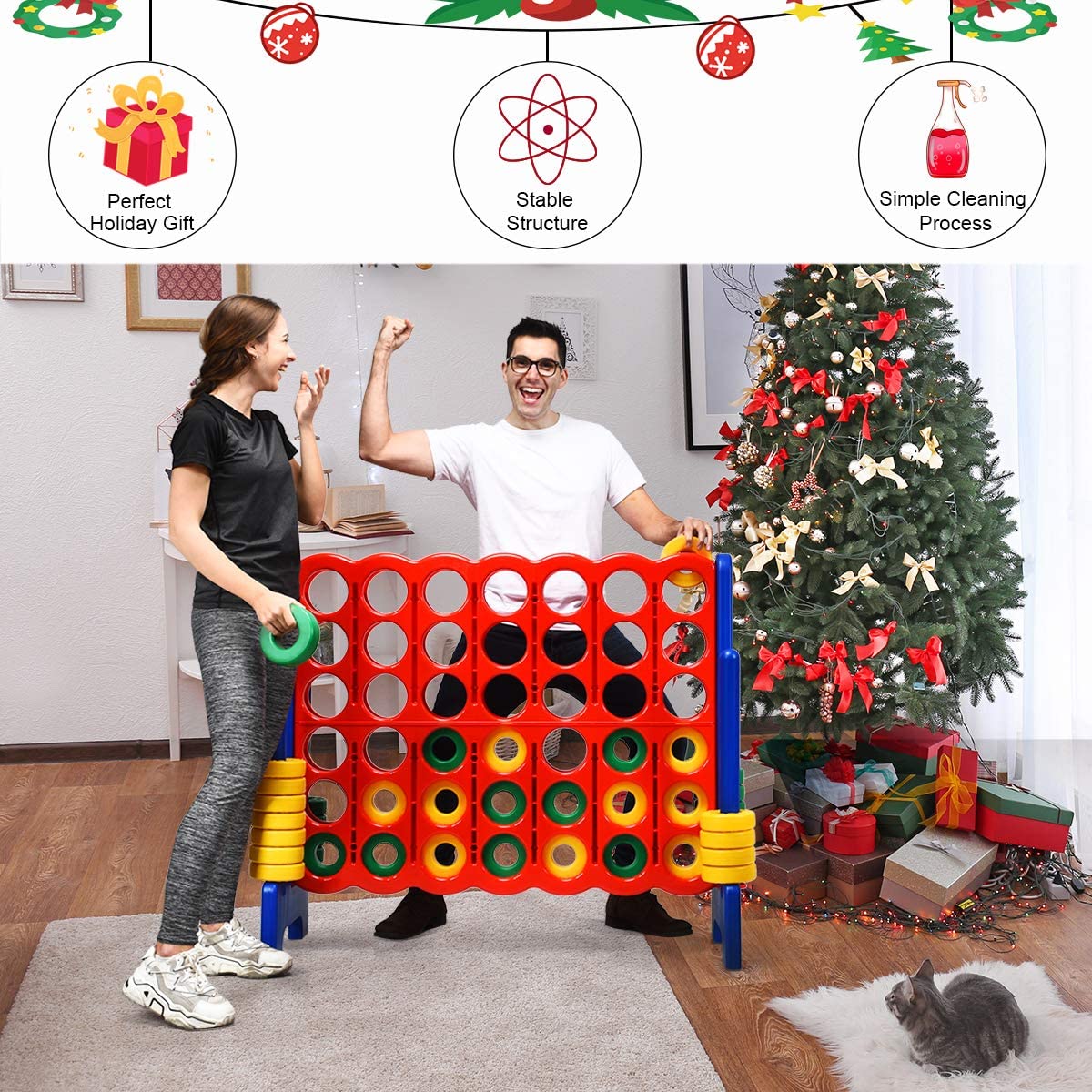 Foto 3 | Juego Gigante de Conecta 4 Costzon - Venta Internacional