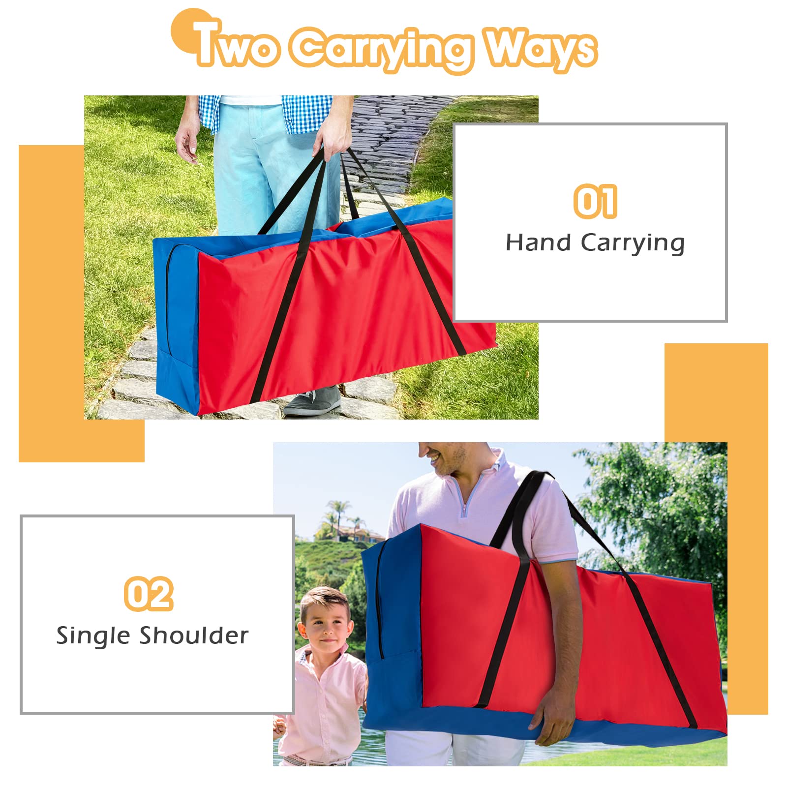 Foto 5 | Bolsa De Almacenamiento Costway Giant 4 In A Row Para Set De Juegos - Venta Internacional