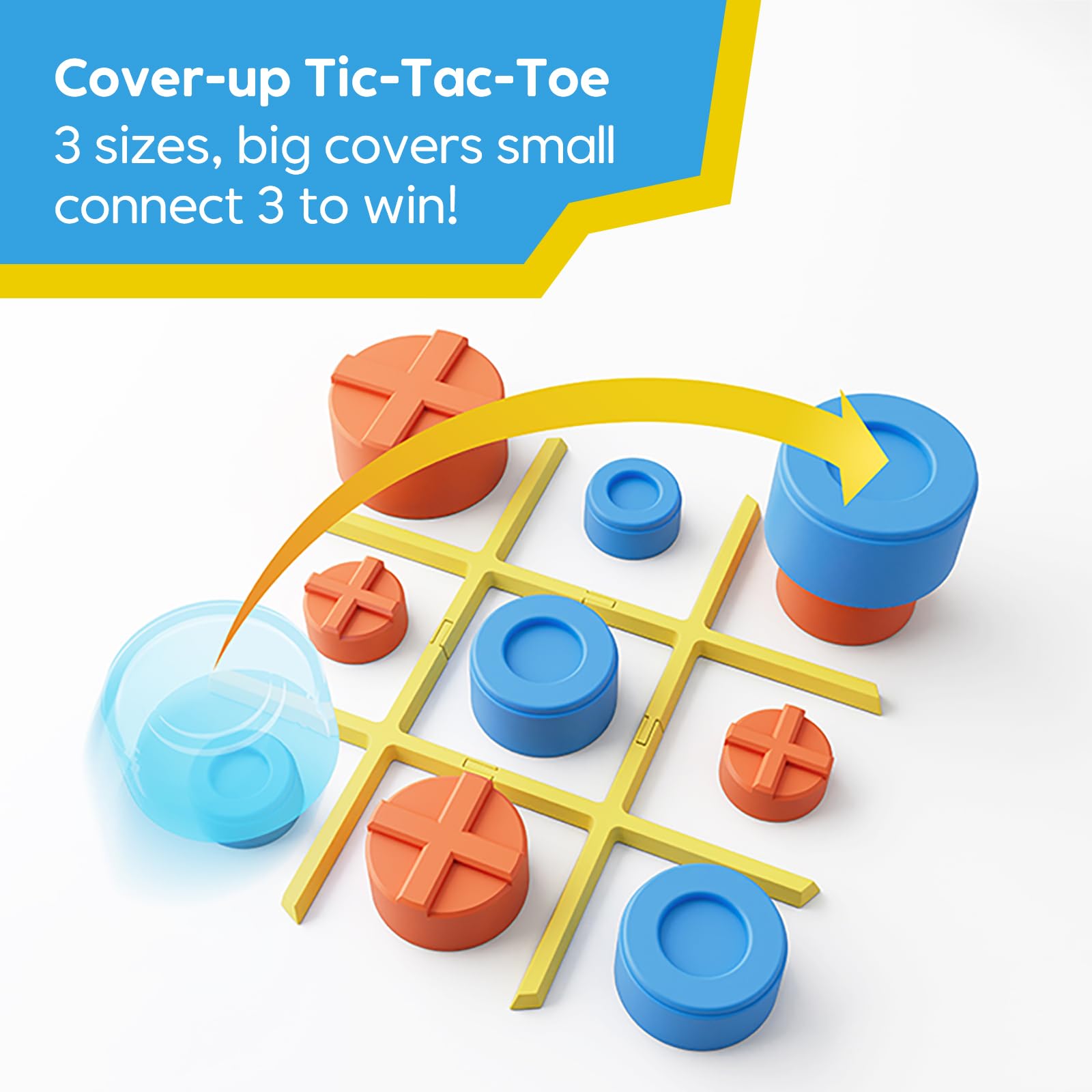 Foto 5 pulgar | Consola De Juegos Giiker Tic Tac Toe Bolt 3 En 1 Para Niños Y Adultos - Venta Internacional.