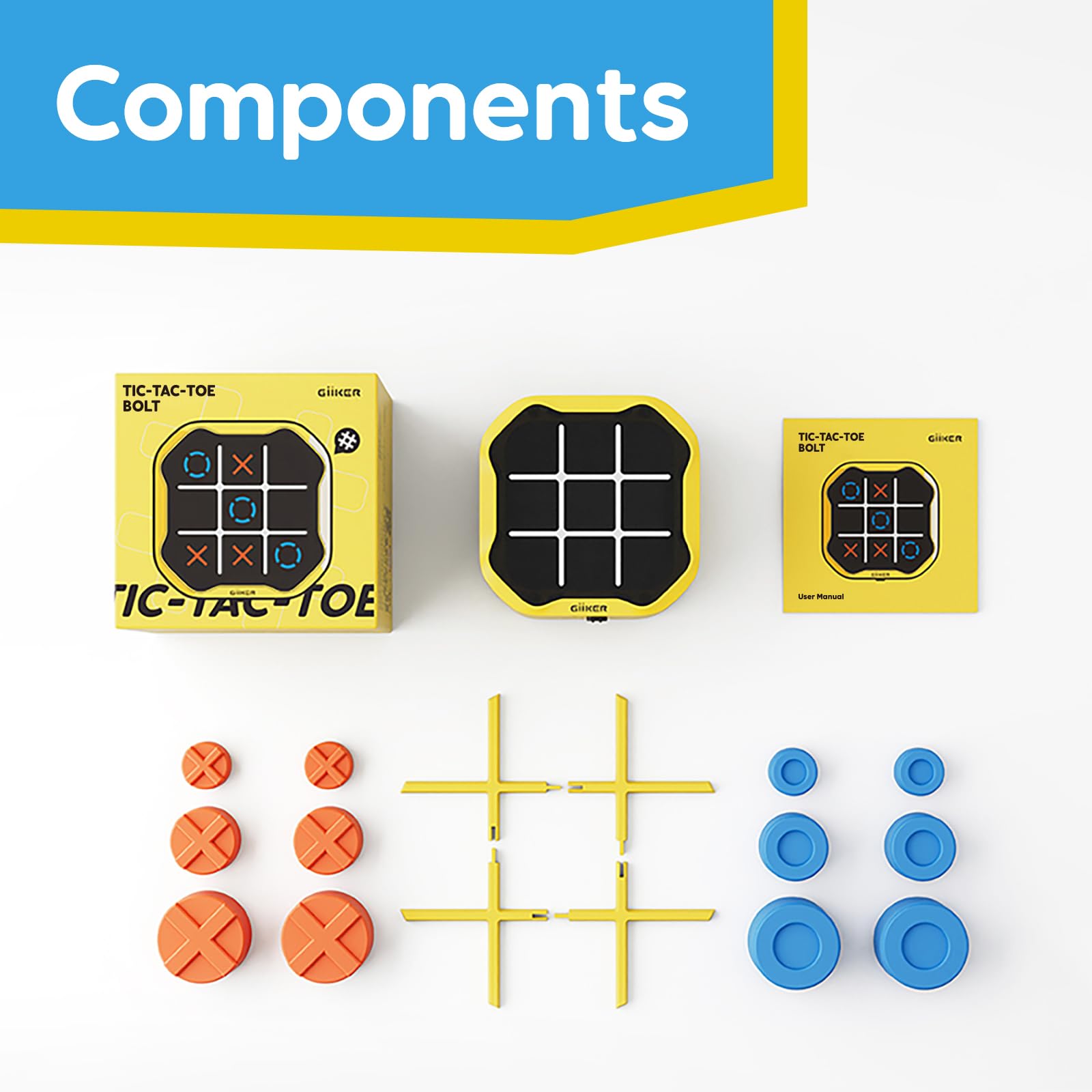 Foto 7 pulgar | Consola De Juegos Giiker Tic Tac Toe Bolt 3 En 1 Para Niños Y Adultos - Venta Internacional.