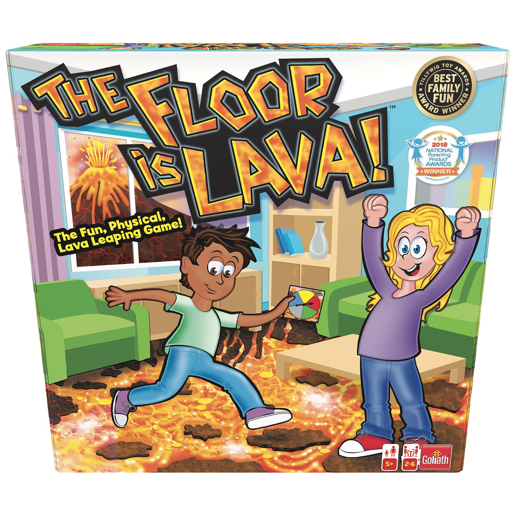 Foto 2 pulgar | Juego De Mesa Endless Games ¡the Floor Is Lava! ¡niños Y Adultos - Venta Internacional.