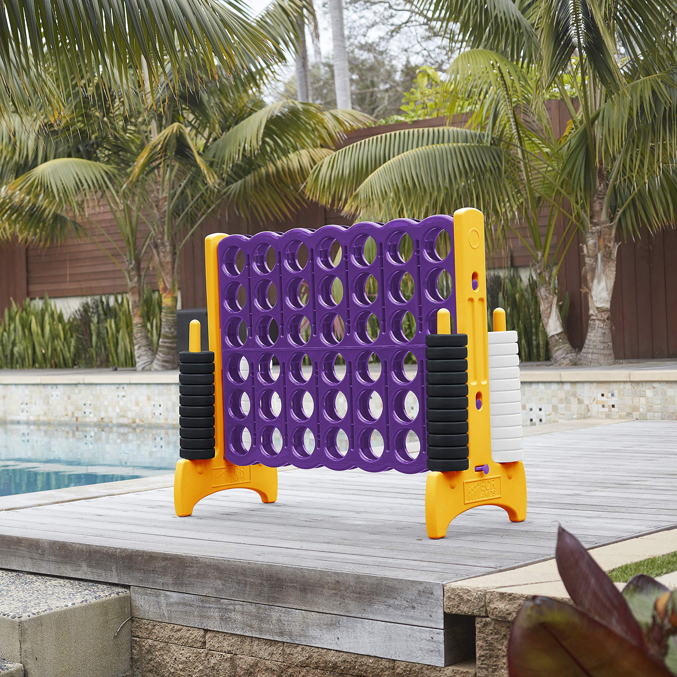 Foto 8 pulgar | Giant Game Ecr4kids Jumbo 4-to-score Morado/dorado Para Exteriores - Venta Internacional.