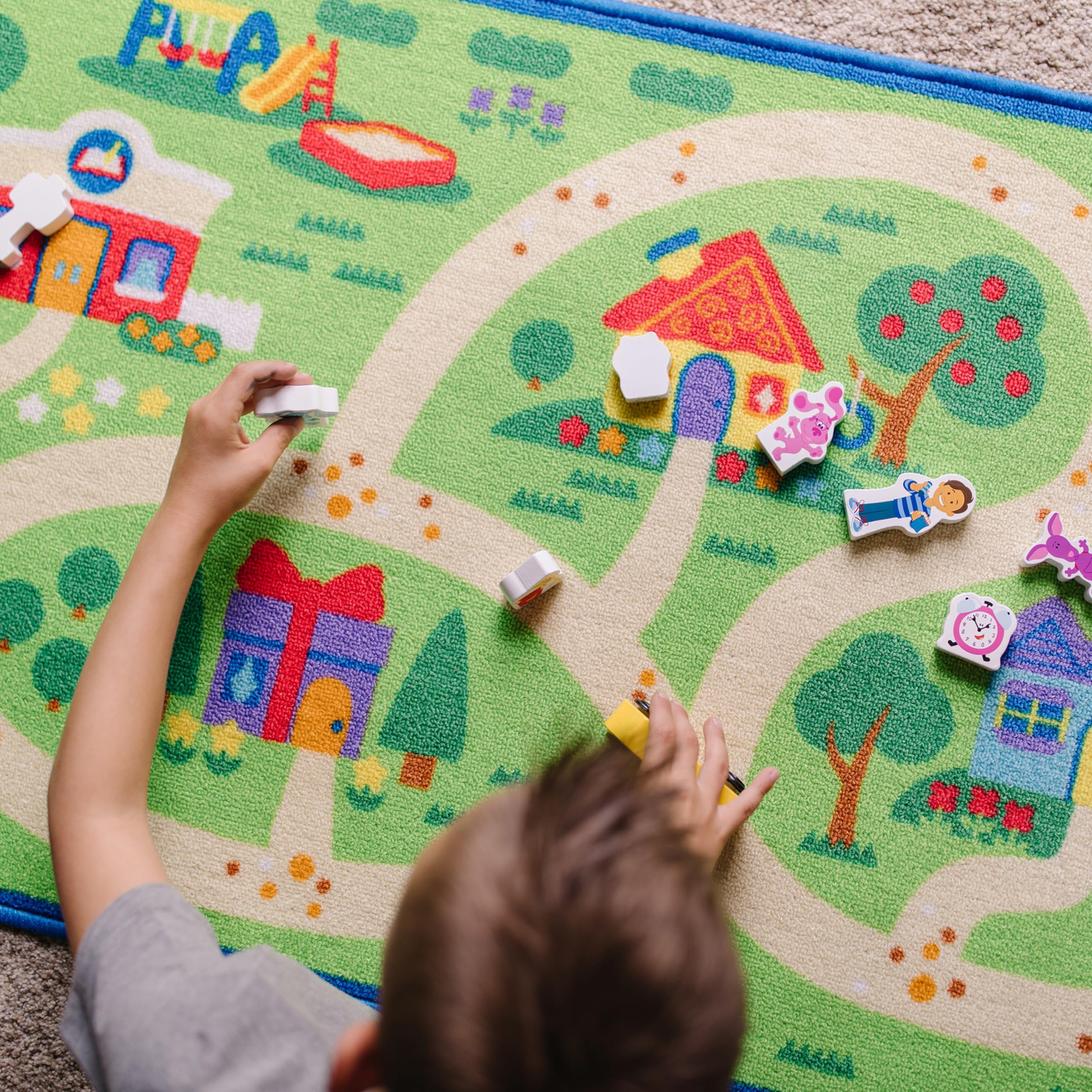 Foto 2 | Alfombra Deportiva Melissa & Doug Ffp Blues Clues Con Piezas De Juego - Venta Internacional.