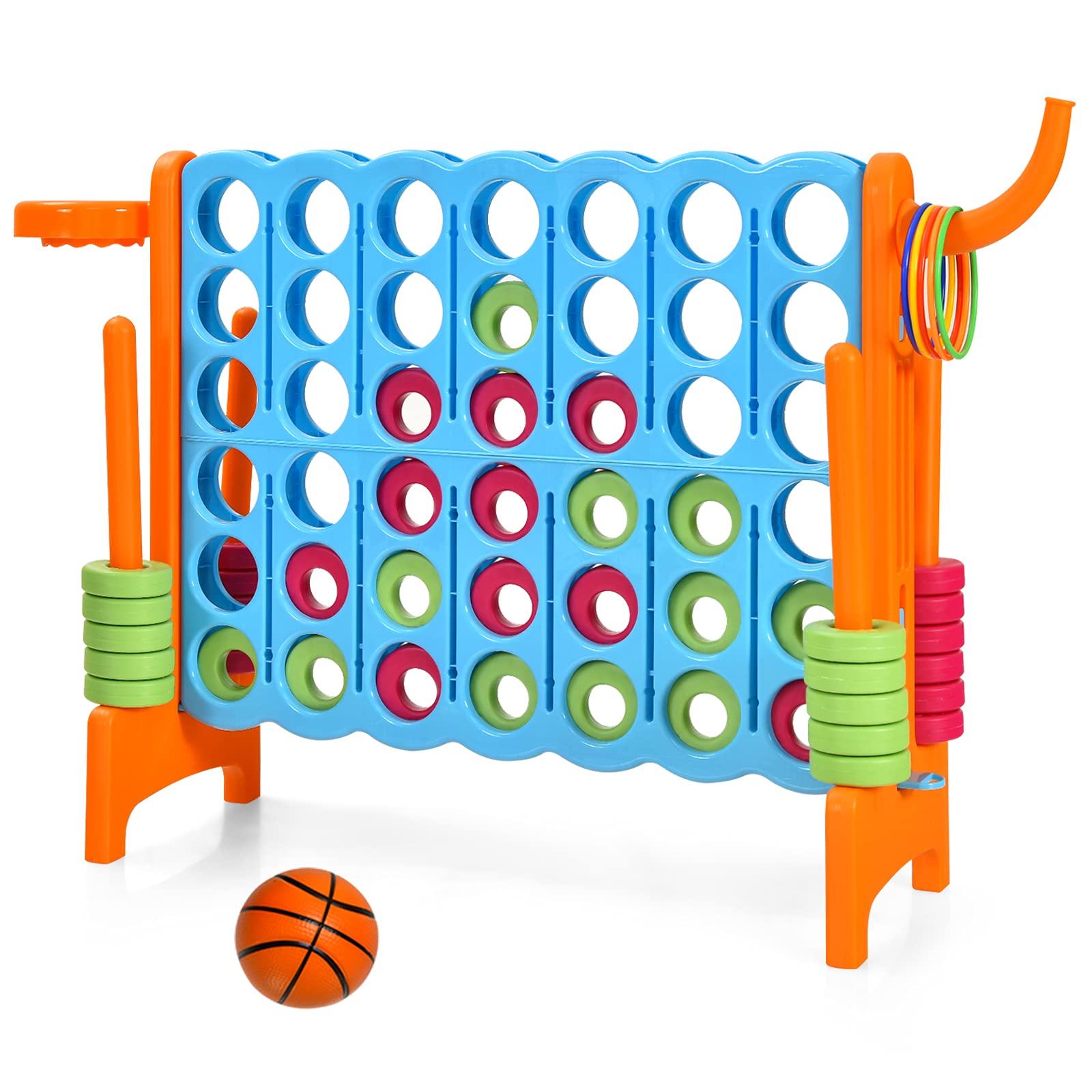 Juego Giant De 4 En Fila Costzon Jumbo Anotará 4 Con Baloncesto - Venta Internacional.