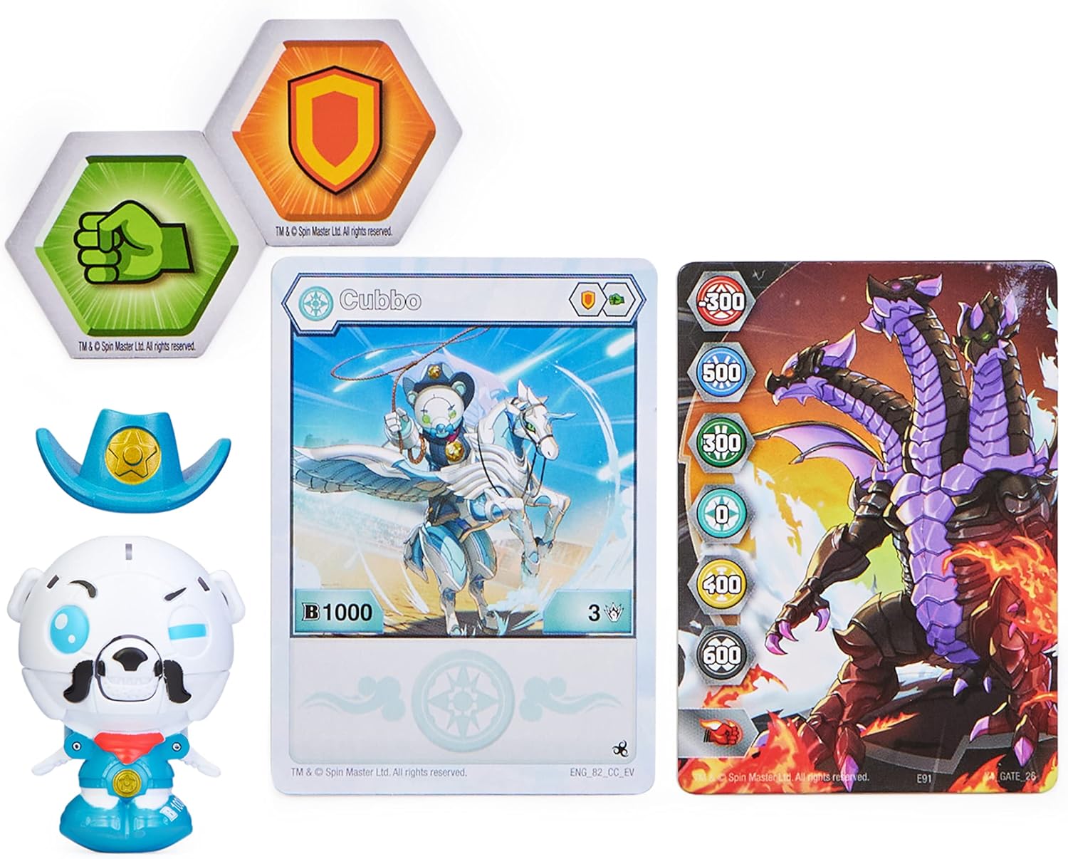 Foto 7 pulgar | Bakugan Cubbo Pack Sheriff Blanco