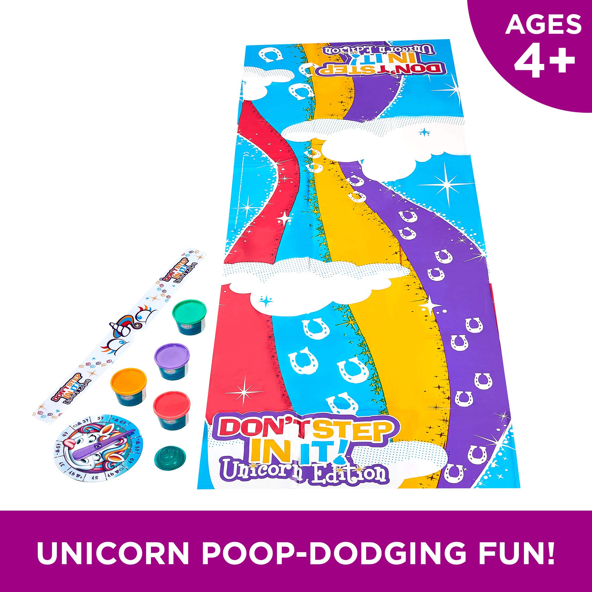 Foto 5 pulgar | Game Hasbro Gaming Don't Step In It Unicorn Hace Más De 4 Años - Venta Internacional.
