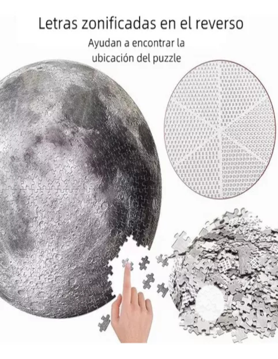 Foto 5 pulgar | Rompecabezas De Luna De 1000 Piezas + Termo De Regalo Güish