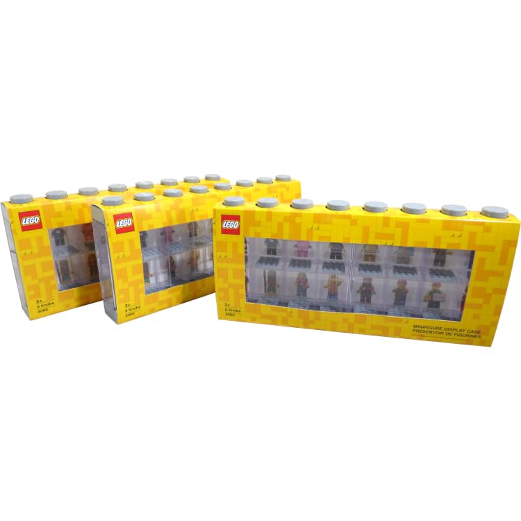 Estuche Lego Minifigure Gris Para 16 Minifiguras - Venta Internacional.