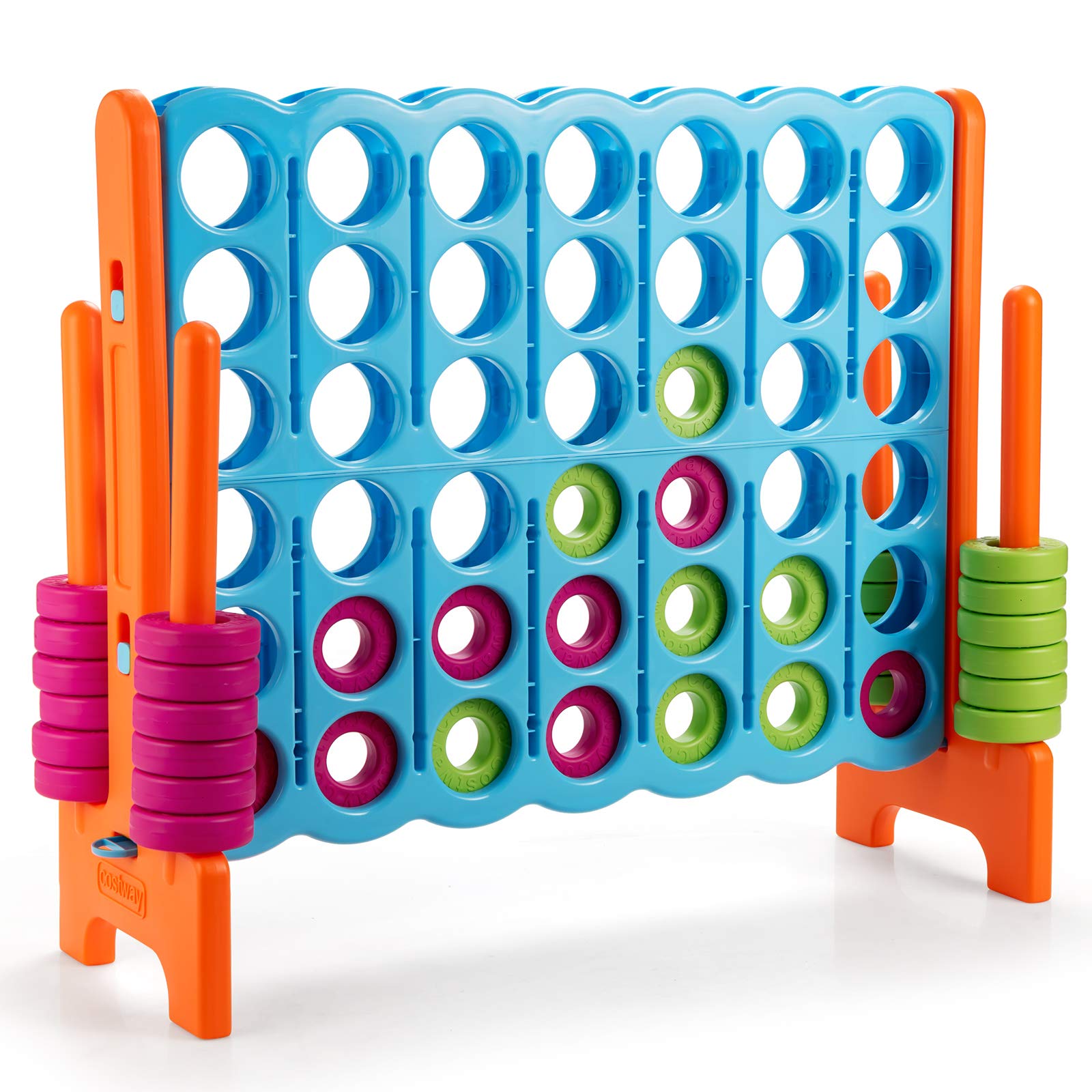 Foto 1 | Juego Gigante Costway Jumbo De 4 Puntos Con 42 Anillos Gigantes - Venta Internacional.